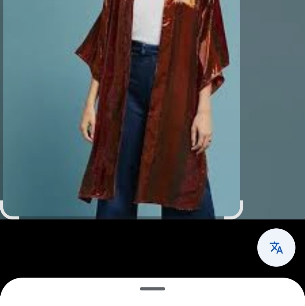Anthropologie Orange Kimono